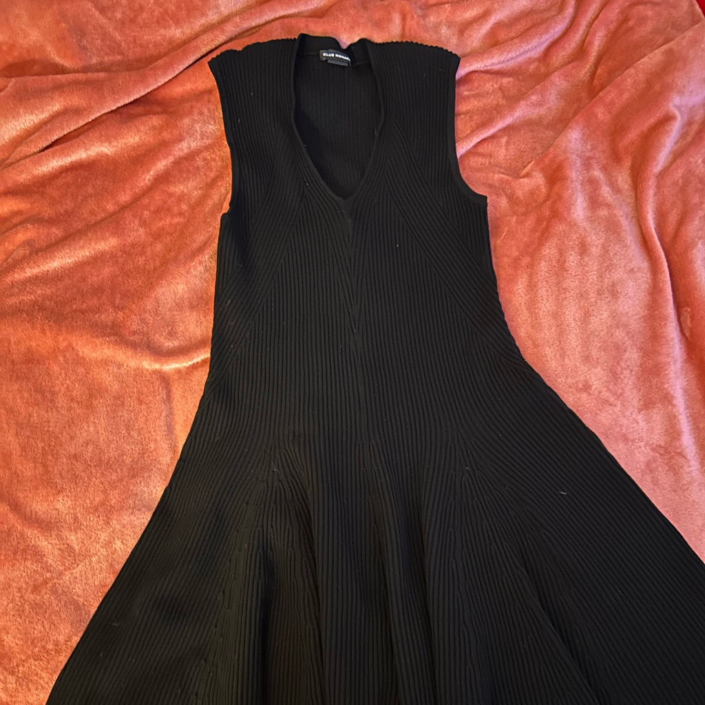 Black Club Monaco Ribbed Dress (Size S/P)